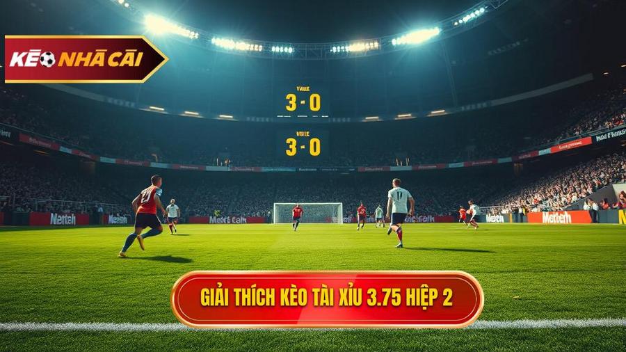 Giải thích kèo tài xỉu 3.75 hiệp 2