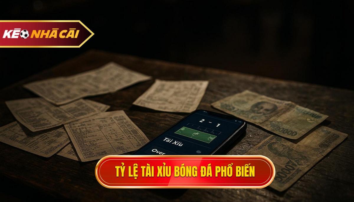 Các loại tỷ lệ tài xỉu bóng đá phổ biến nhất hiện nay