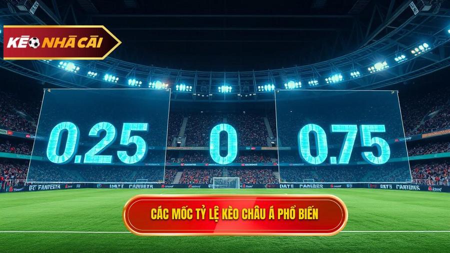 Các mốc tỷ lệ phổ biến trong Kèo bóng đá Châu Á